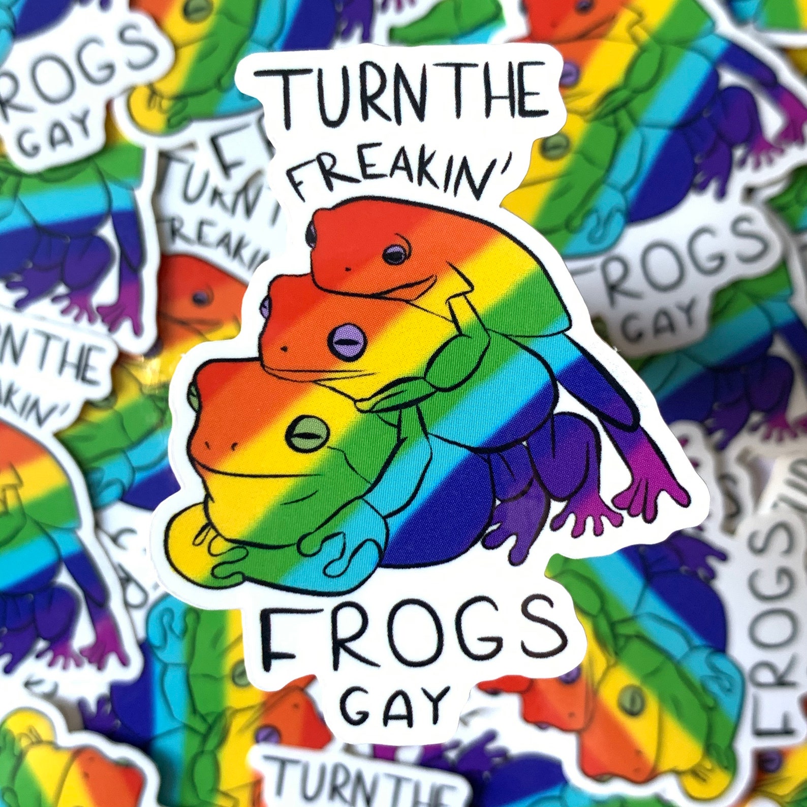 LGBTQ Frogs Bundle Etsy