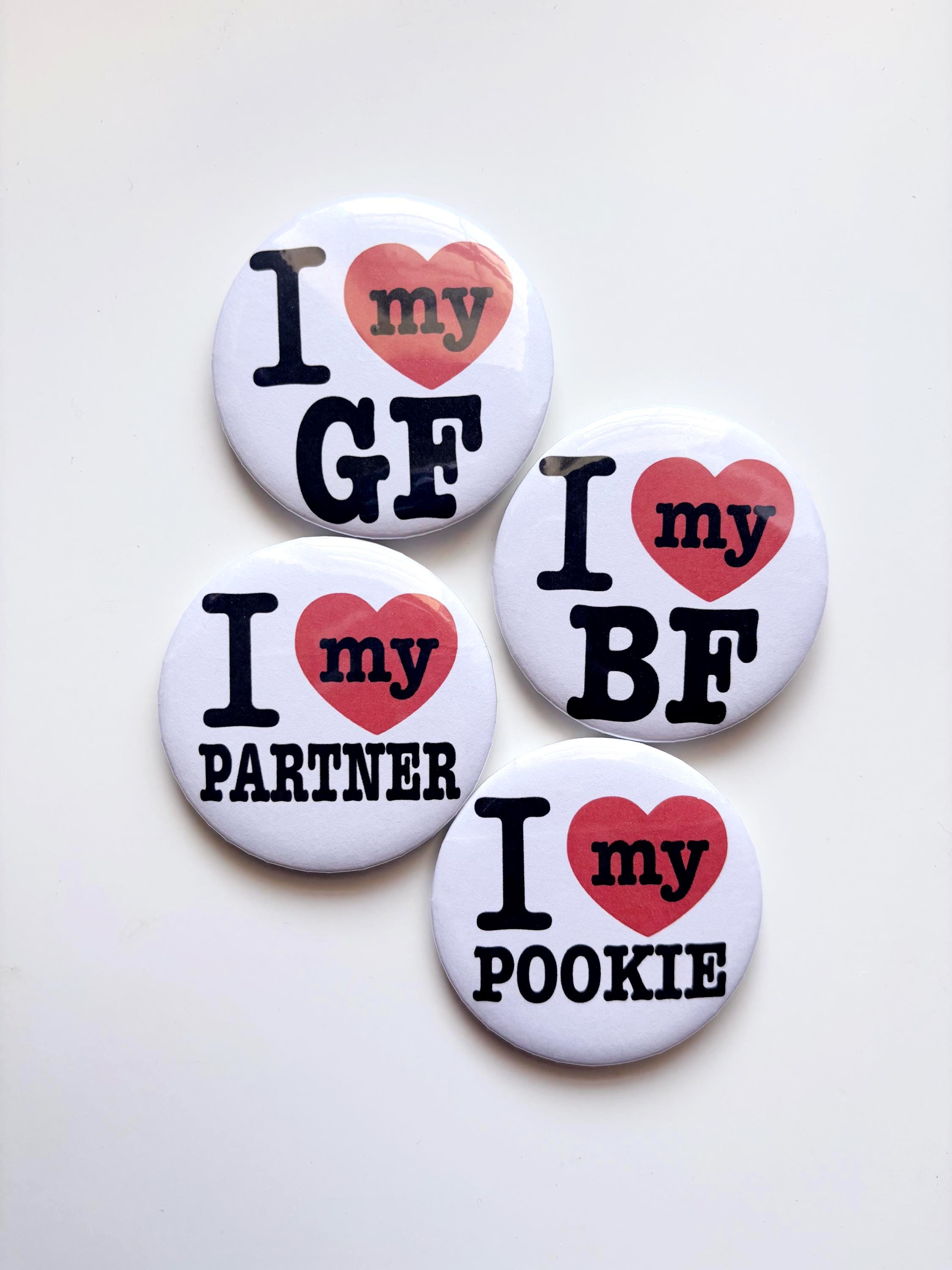 I Love My Girlfriend Pin - Etsy