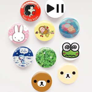 Random Quirky Cute Mixed Pins | 1&quot; Button Pins | Collectible Mixed Badge Set | Cute Gift Under 5