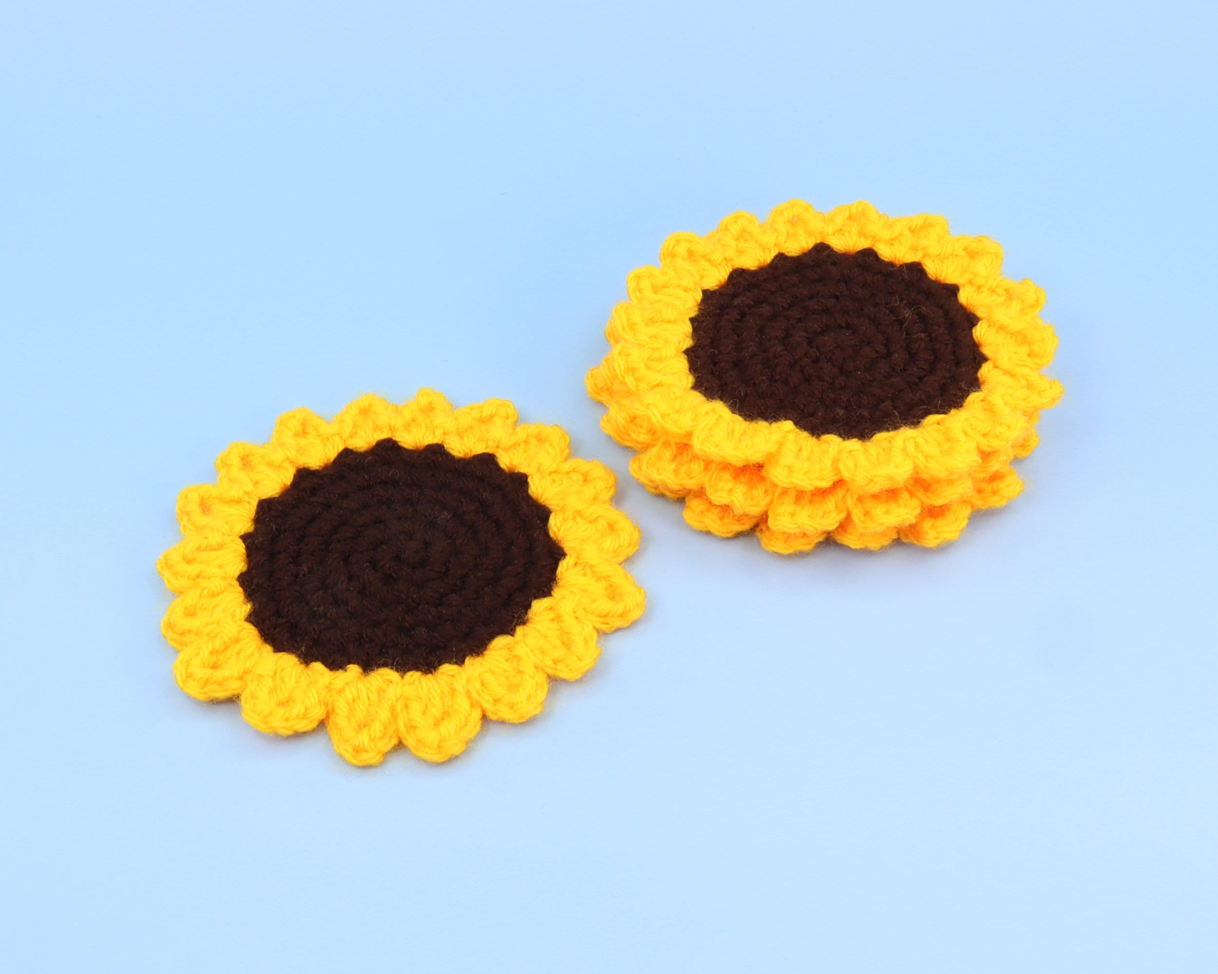 Beginner Coaster Crochet Kit Sunflower Easy Crochet Starter Kit Crochet  Flower Kit Amigurumi Kit Crochet Gift Animal Crochet Store 