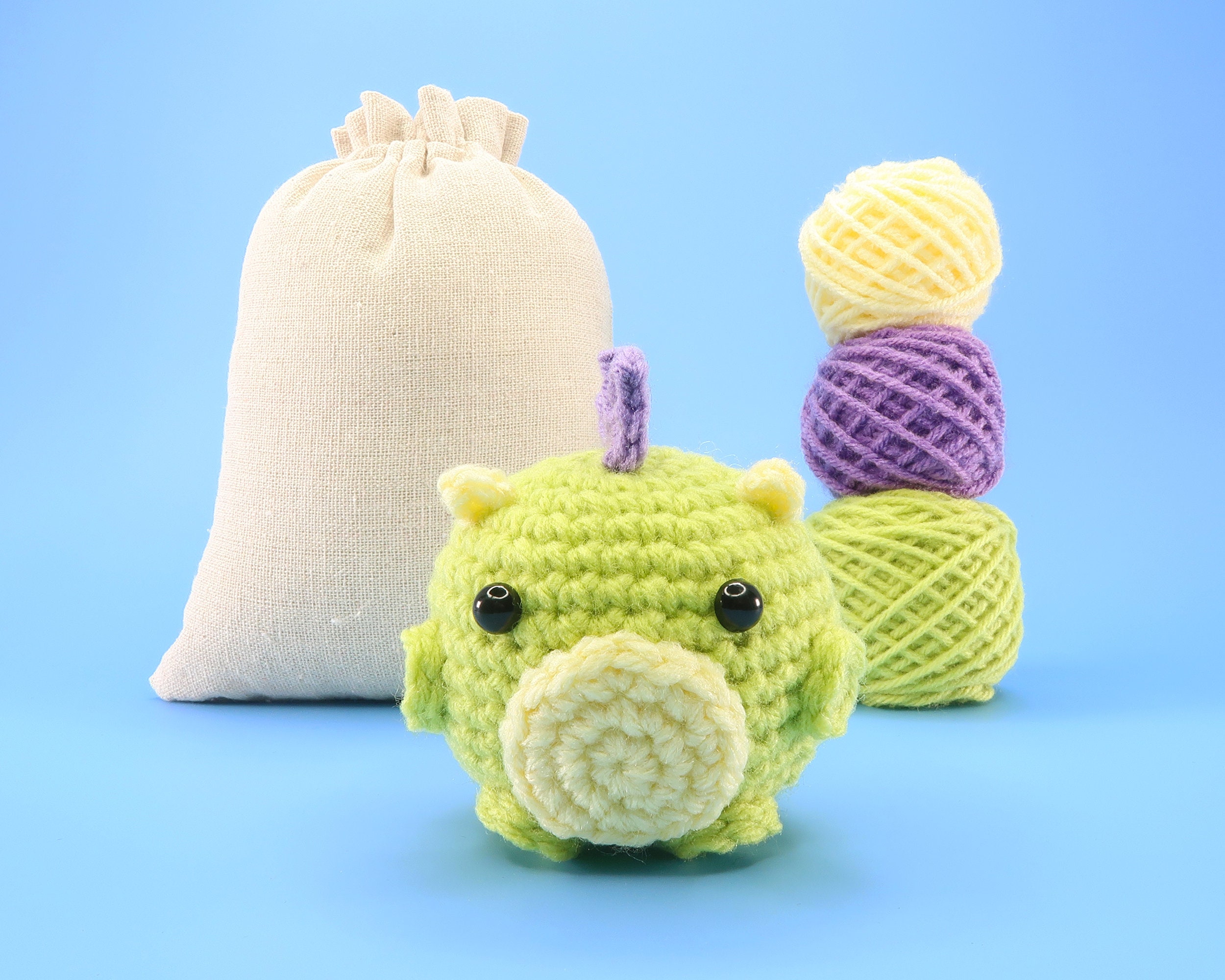 Beginner Cow Crochet Kit - Easy Crochet Starter Kit - Crochet