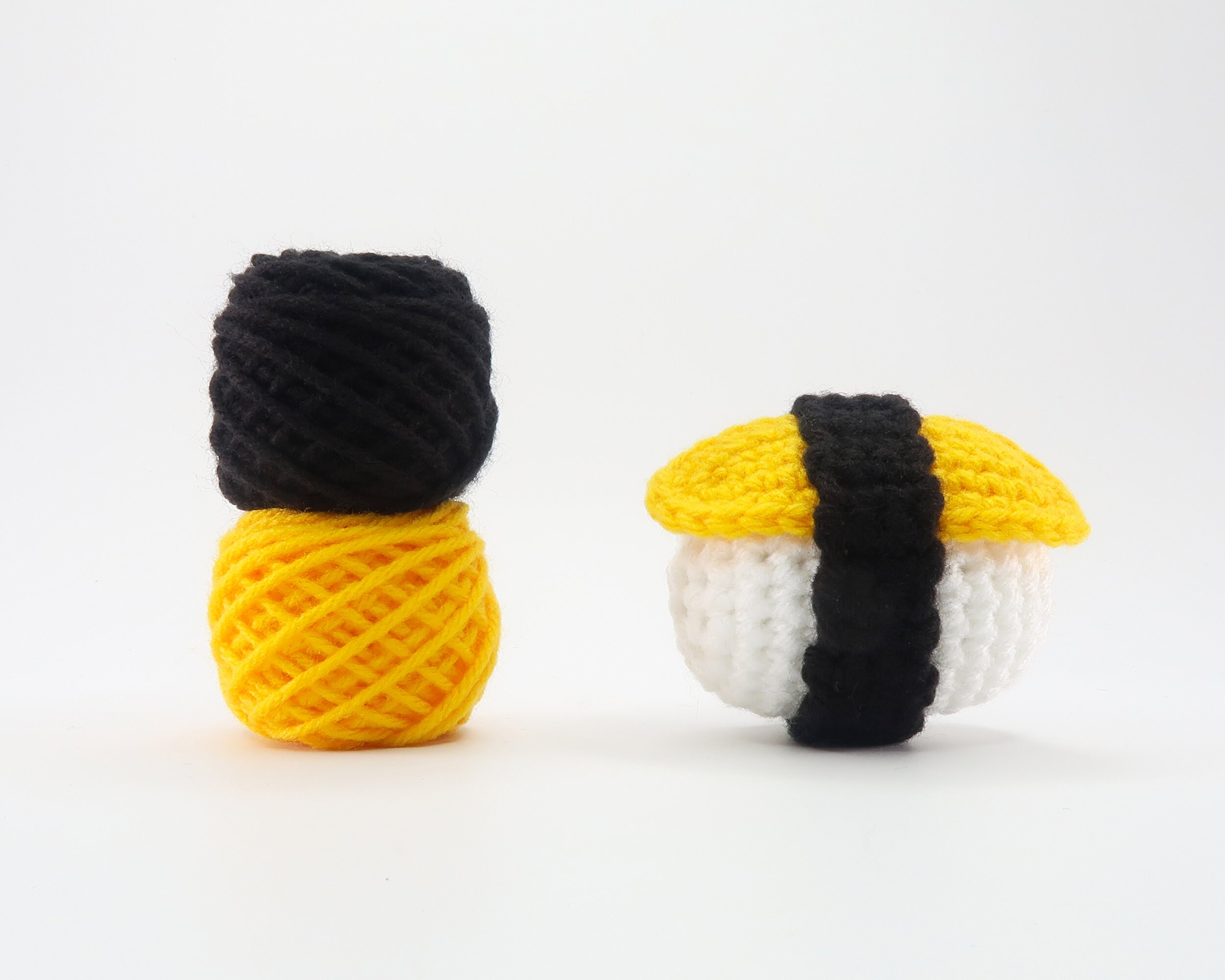 Take-out Sushi Crochet Kit DIY Craft Kit Super Easy Beginner Pattern Stay  in Tonight and Crochet a Set of Yummy Sushi 