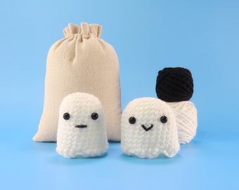 Beginner Ghost Crochet Kit - Easy Crochet Starter Kit - Crochet Animals Kit - Amigurumi Kit - Crochet Gift - Animal Crochet Store