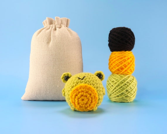 Anidaroel Cute Bee Beginner Crochet Kit, Crochet Starter Kit for