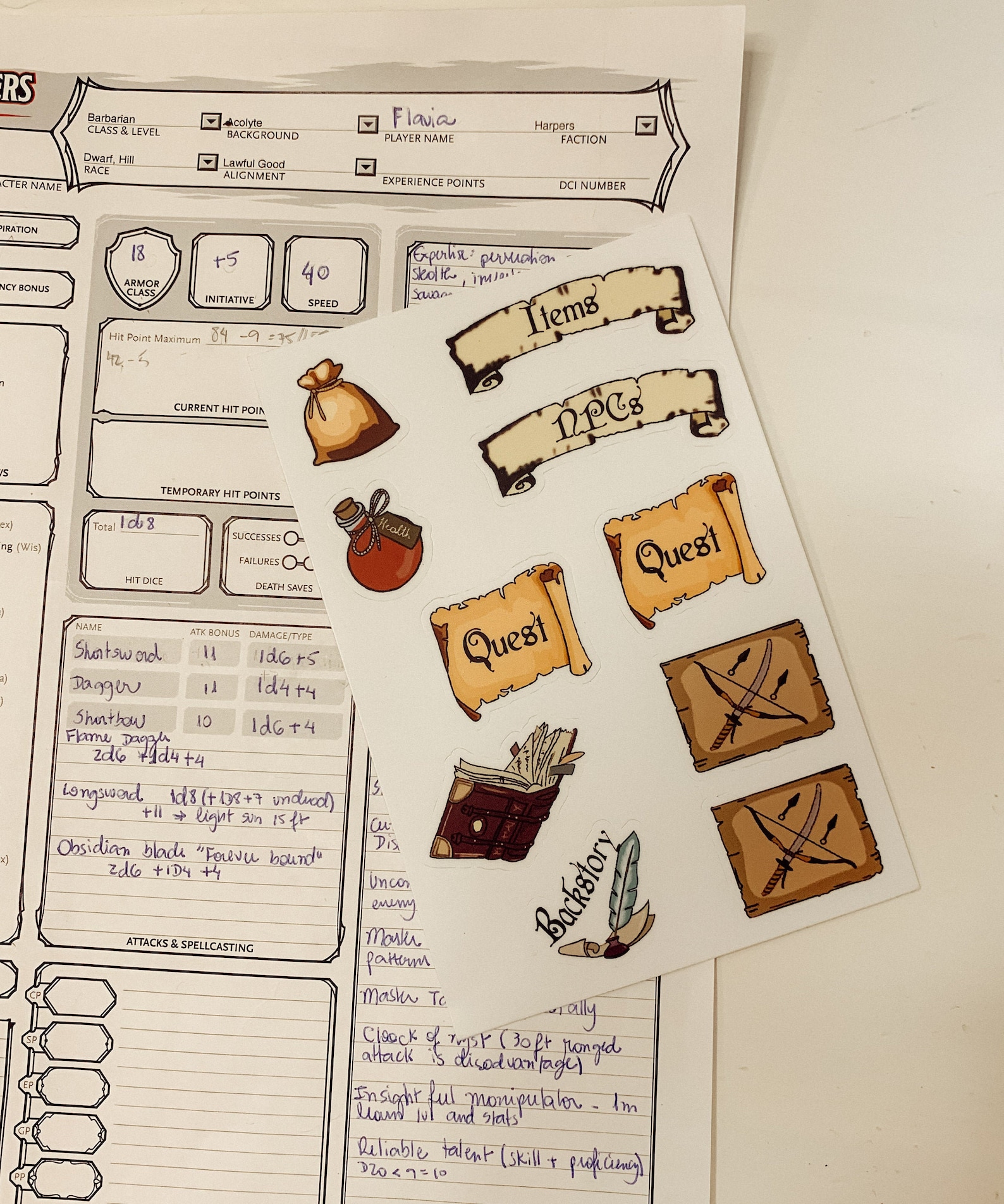 Dnd Notes Template Dnd Notes Template
