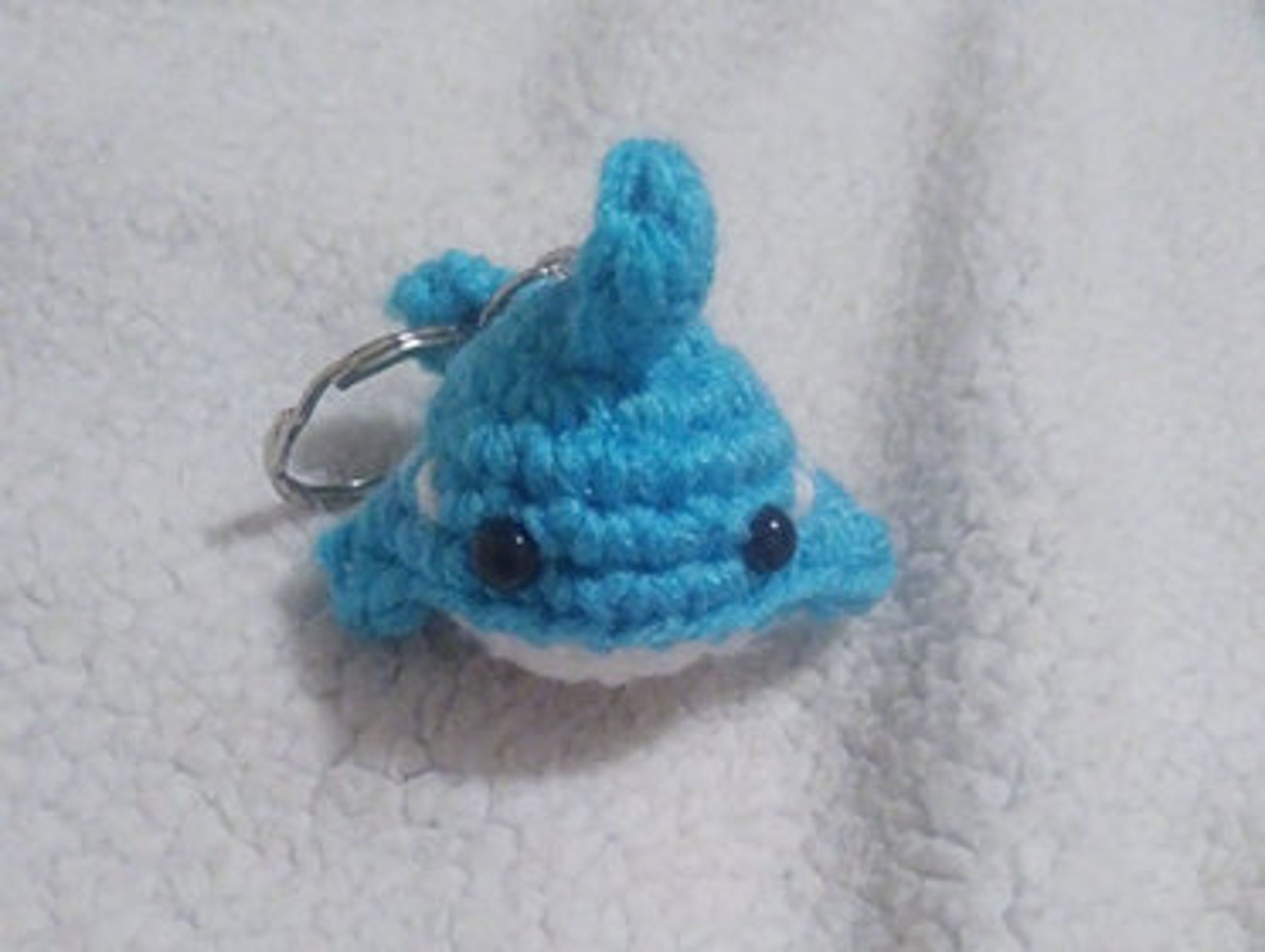 Crochet Shark Keychain Amigurumi Etsy Polska
