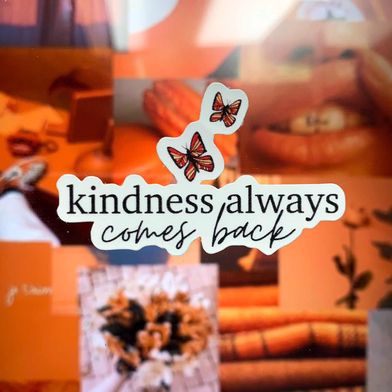 Cute butterfly kindness quote sticker laptop stickers Etsy