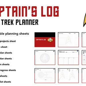 Printable Star Trek Captain's Log Year and Monthly - Etsy