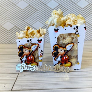 Mini Popcorn Box template - Popcorn Box - Popcorn box party Favor - Party Favors - SVG and Studio File