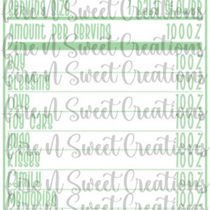 Its A Boy Nutrition Facts - Its A Boy - JPEG - Digital File