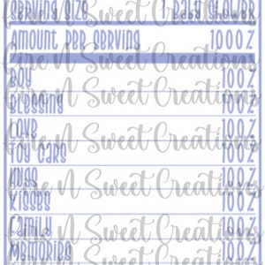 Its A Boy Nutrition Facts - Its A Boy - JPEG -  Digital File