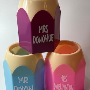 Personalised pencil pot