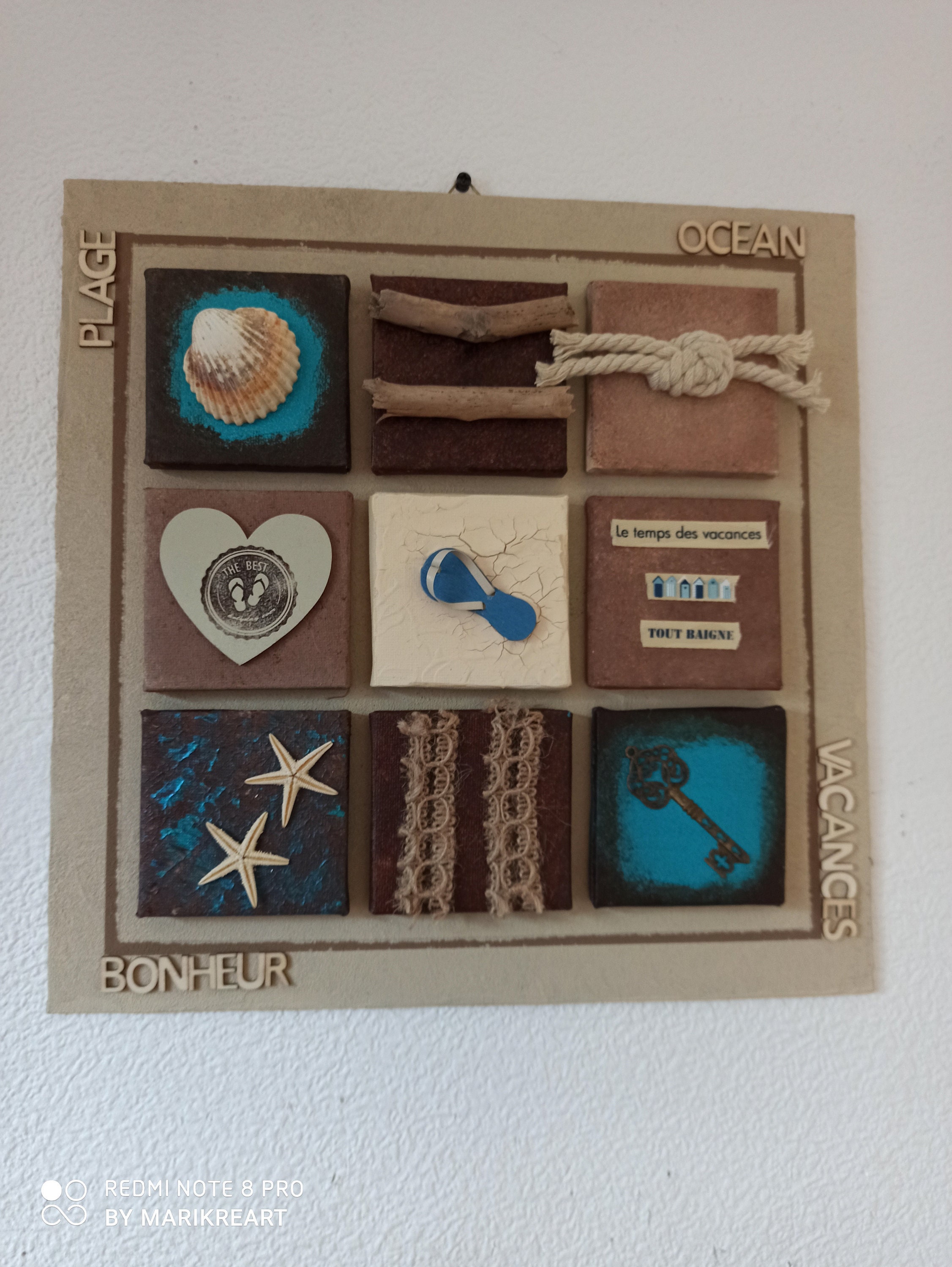 Tableau Souvenirs de Vacances