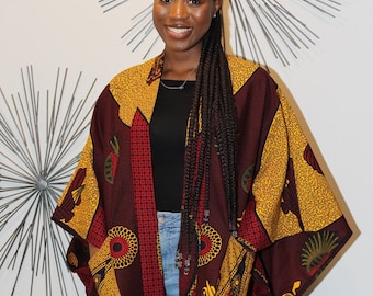 African Print Kimono