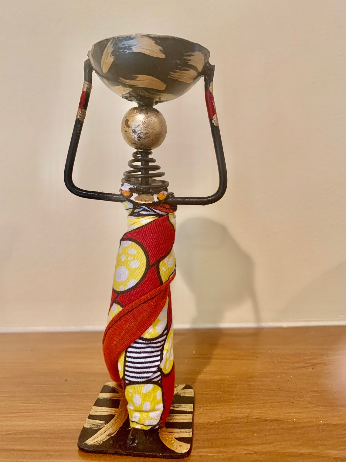 African Tribal Lady Candle Holder Centerpieces with Relish Etsy