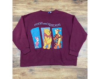 Pooh Vintage Winnie the Pooh Sweatshirt Size XL