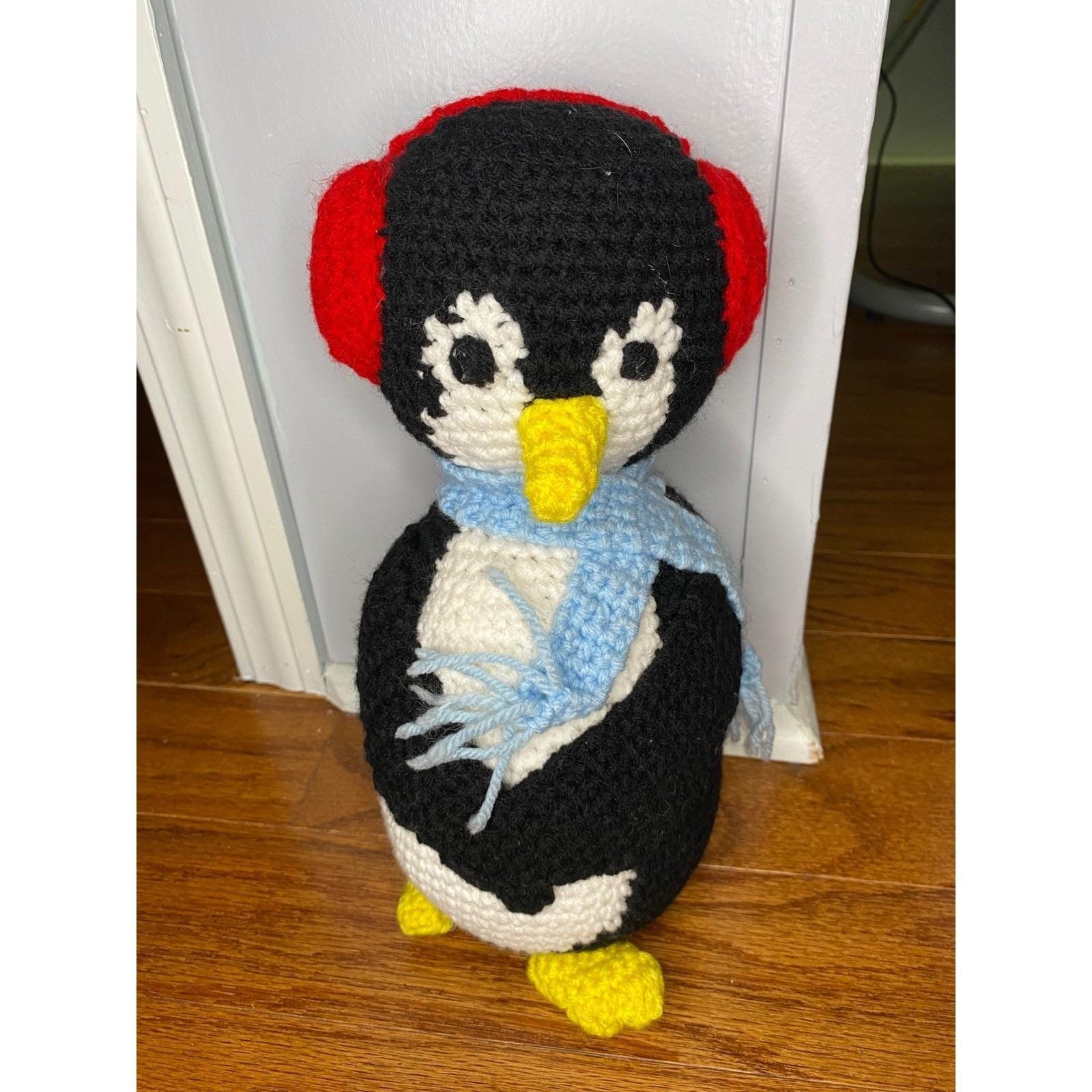 Handmade Crochet Christmas Penguin