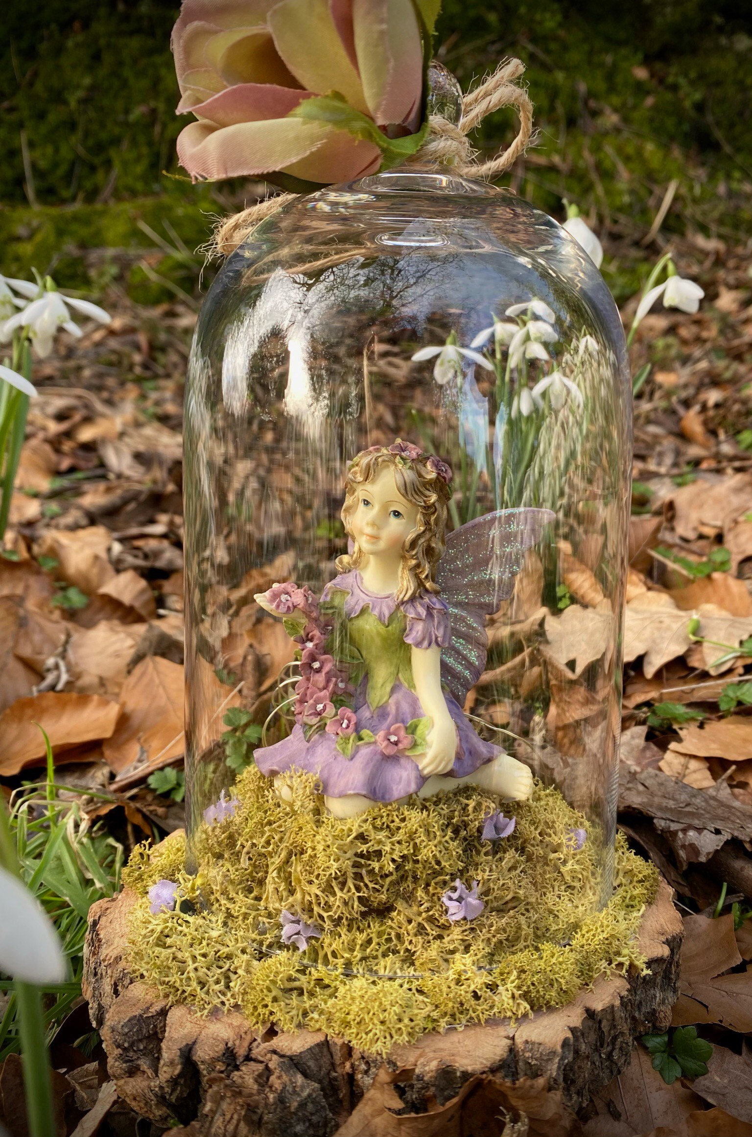 Fairy In Glass Dome Bell Jar Fairy Gifts For Her Faeries Etsy