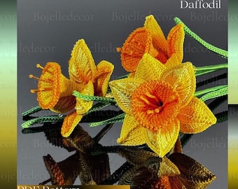 Amigurumi Crochet Daffodil Pattern: Yellow Spring Flower (PDF Pattern)