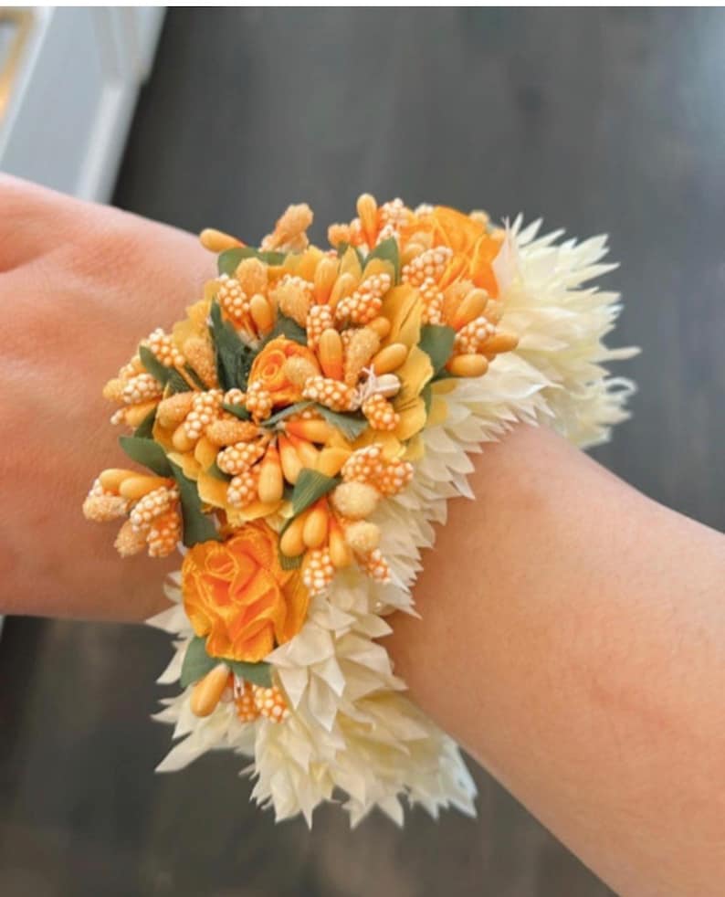 Gajra Bracelets Gajra Jewelry Flower Bracelet Hand Gajra Etsy