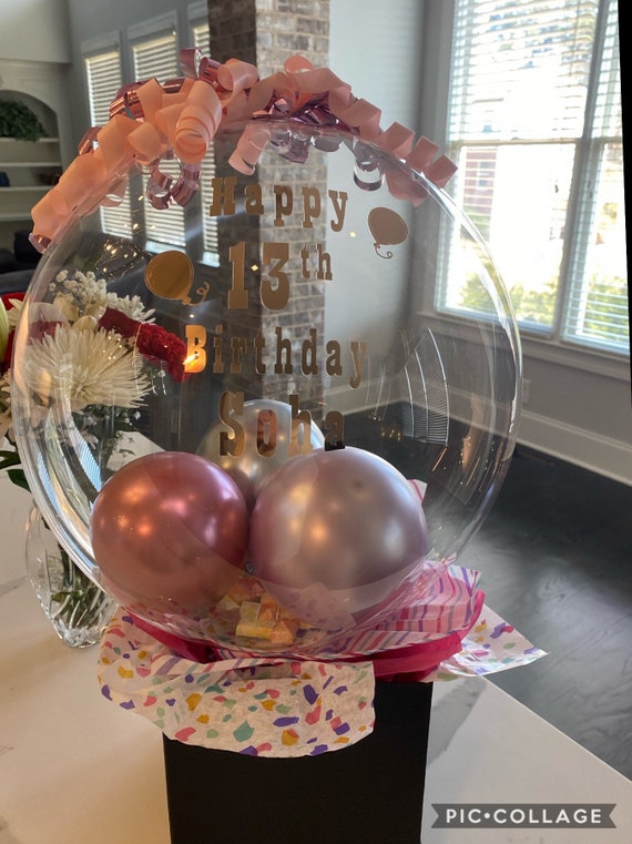 Personalized Balloon Baskets Birthday gifts wedding gifts | Etsy