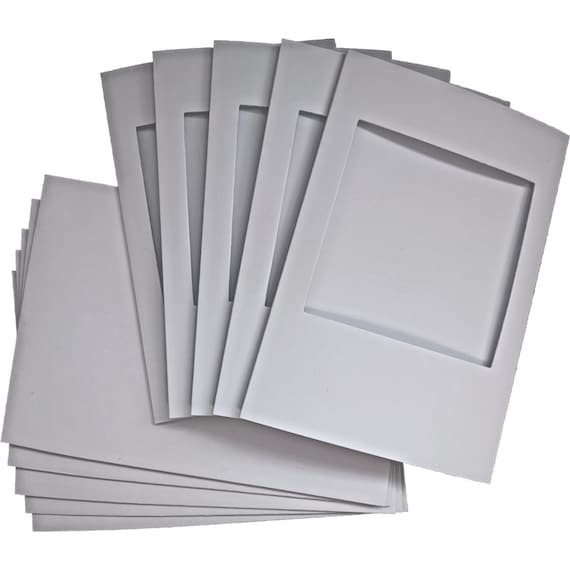 A6 Square Aperture Tri-fold White Cards & C6 Envelopes Smooth, Linen,  Speckle Embossed 5 Pack 10x15cm 6x4 Card Making Cross Stitch 