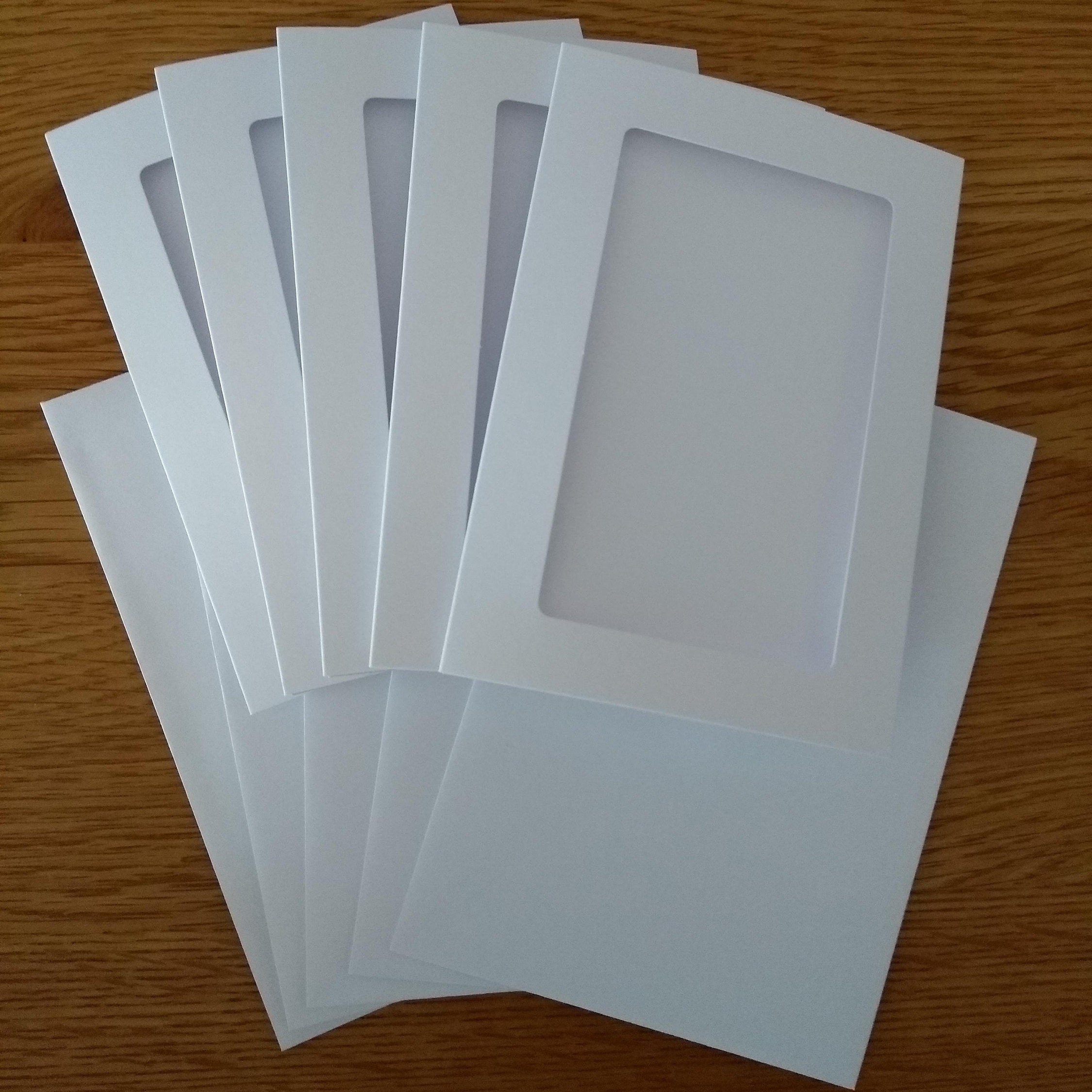 5 Pack A6 Rectangle Aperture Trifold White Cards & C6 Etsy Israel 5 Pack A6 Rectangle Aperture Trifold White Cards & C6 Etsy Israel