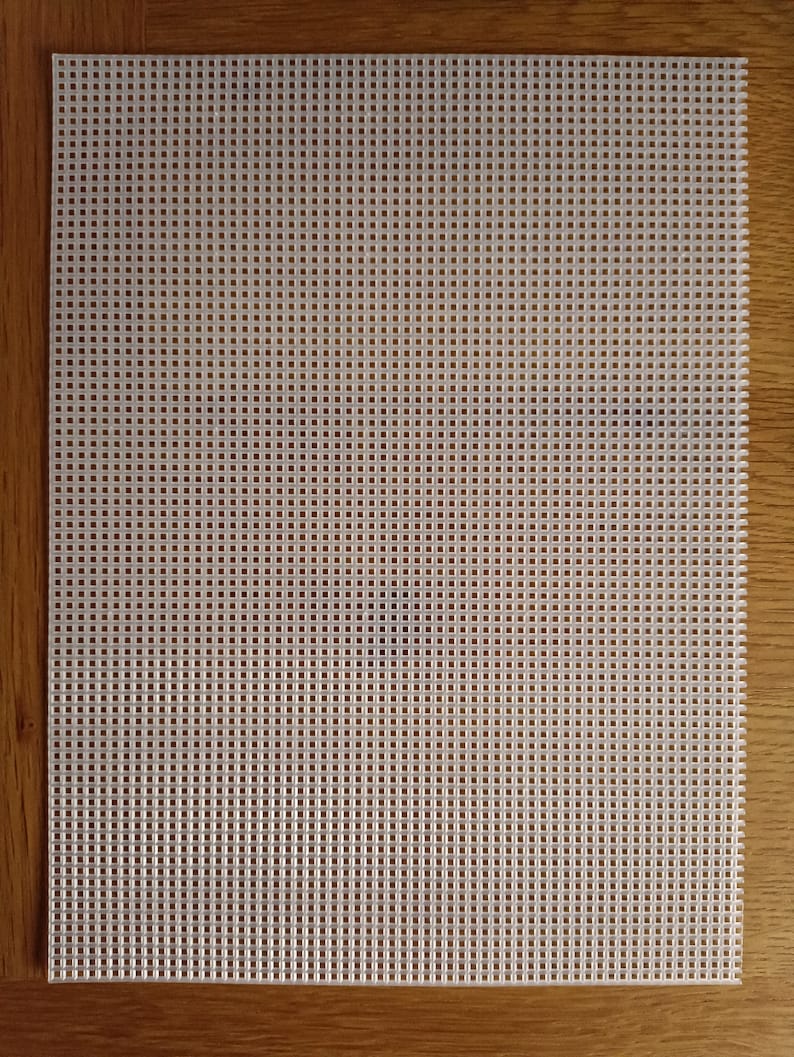 Lienzo plástico de 7, 10 y 14 unidades: punto de cruz 3D, lámina rectangular de malla de vinilo para manualidades 7 Ct 9x12" 23x30cm