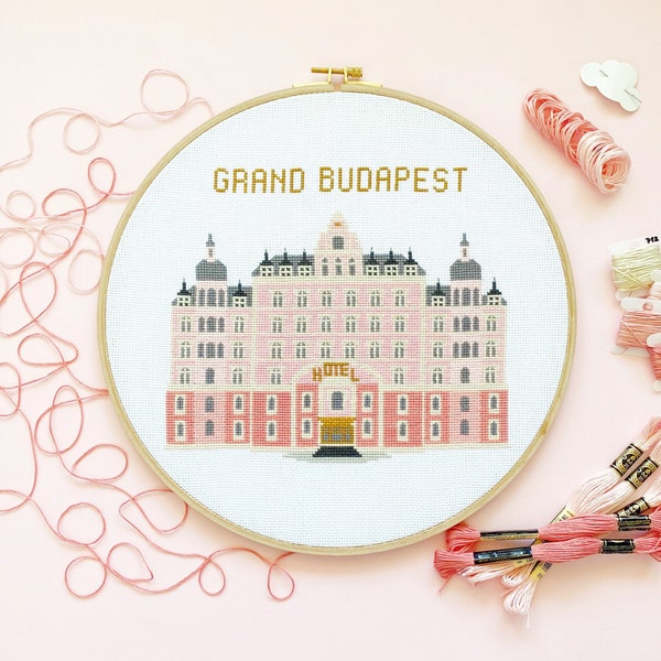 Grand Budapest Hotel Cross Stitch Pattern