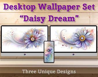 Elegant Floral Design - Pastel Abstract Minimalist Art as Desktop Wallpaper Backgrounds for Mac, Windows, iPhone & Android Screens