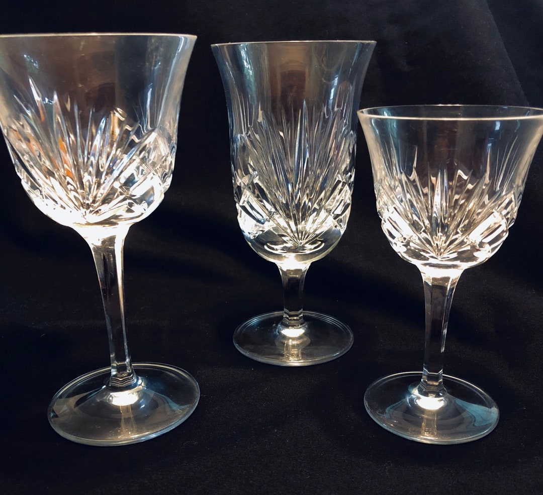 Vintage Wine Glass Gorham Cherrywood Clear Crystal Stemmed Etsy