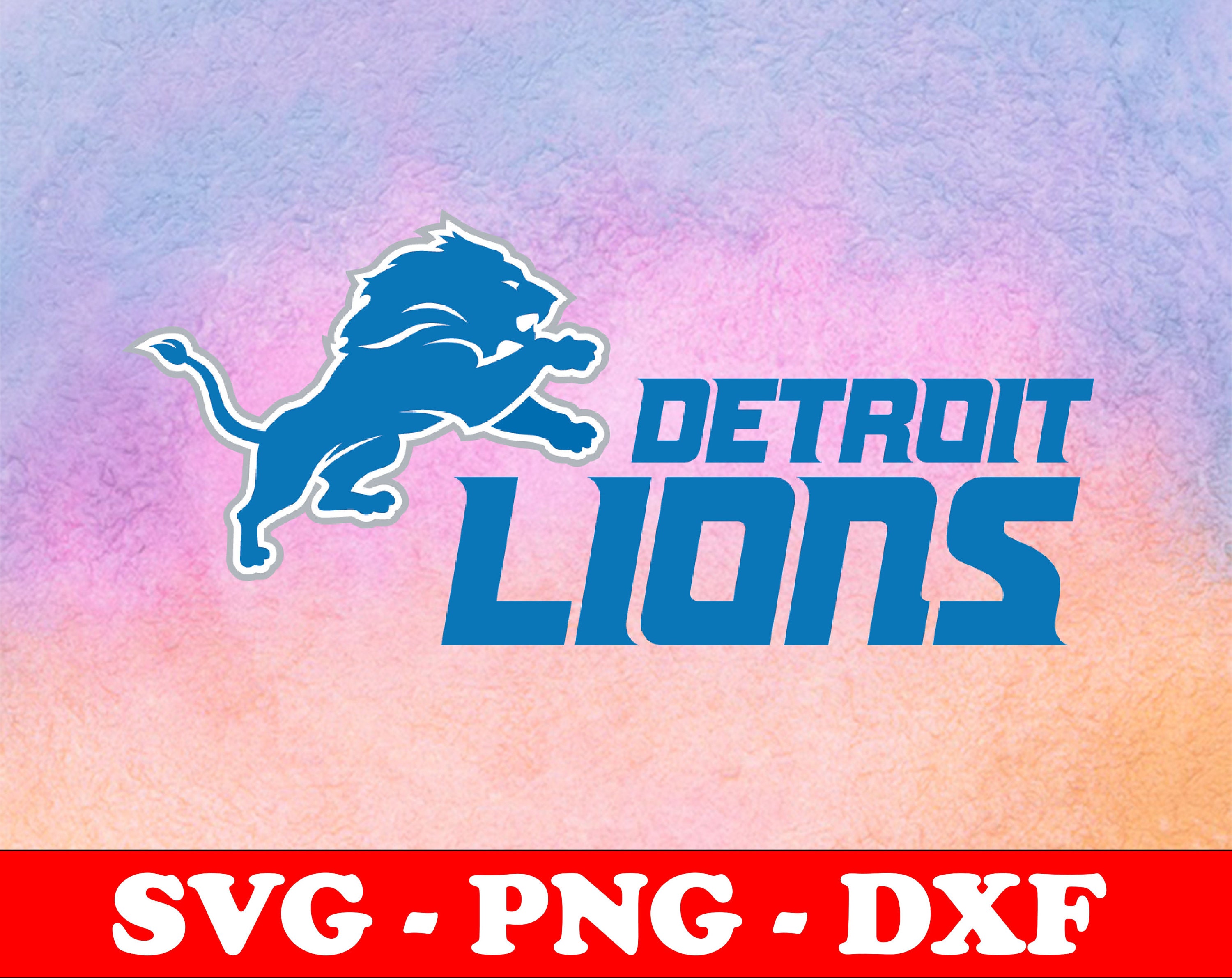 Detroit Lions logo svg png dxf NFL football logo svg | Etsy