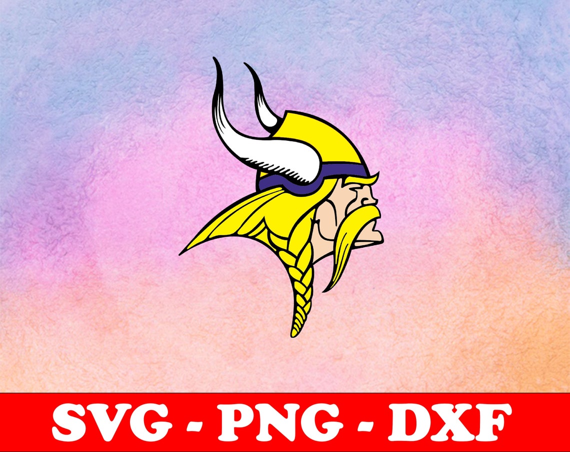 Minnesota Vikings logo svg png dxf NFL football logo svg Etsy