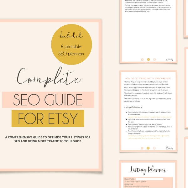 Etsy SEO Guide 2020 Etsy SEO Planner Etsy SEO Help Etsy Keyword Planner Etsy Marketing Etsy Seo Tips Etsy Seo Checklist Etsy Tags Help