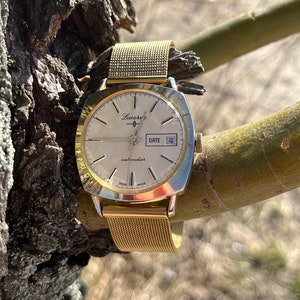 Vintage Lucerne Calendar Watch - Etsy