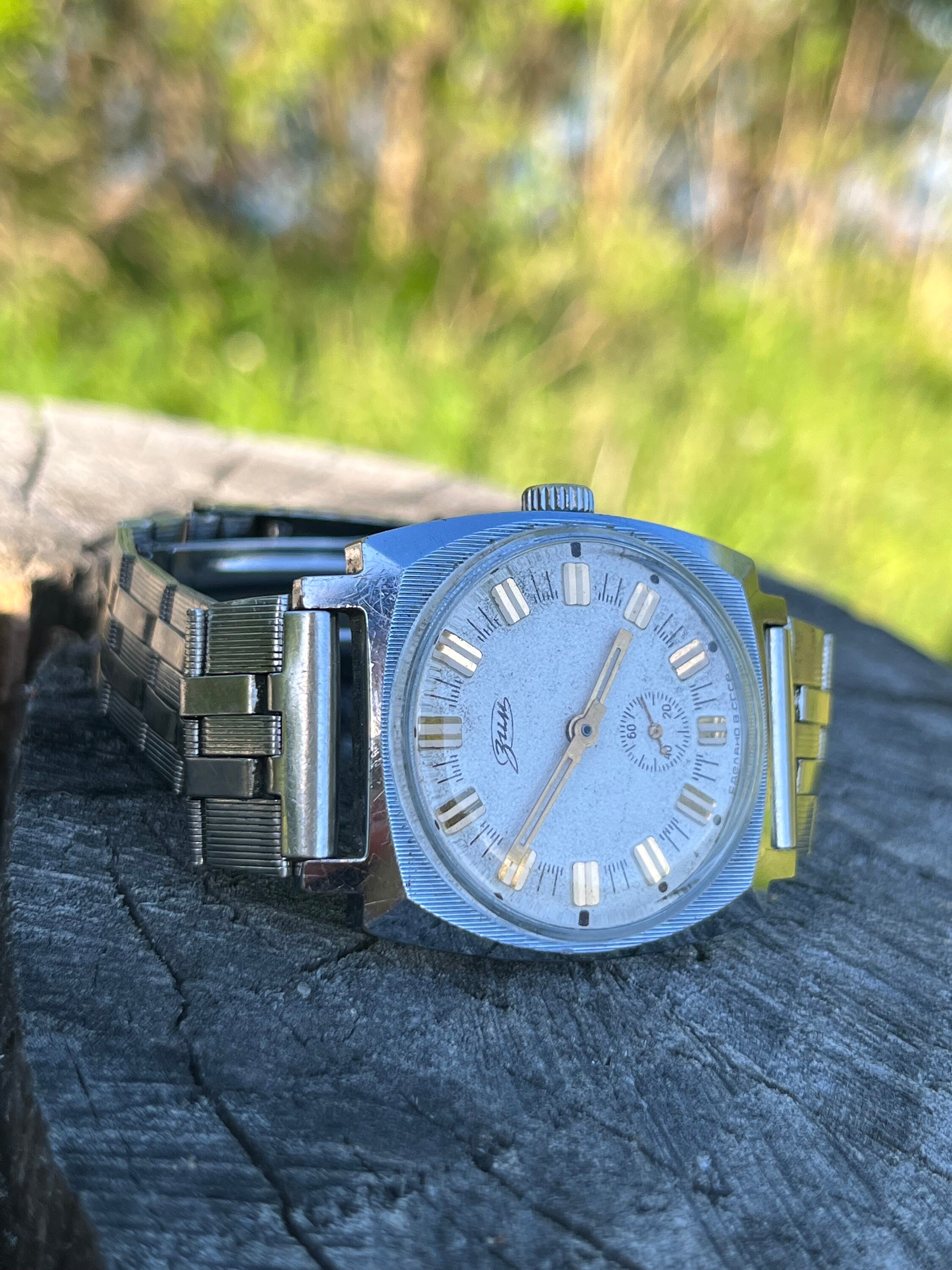Montre Vintage Homme Pobeda Zim - Mécanique 15 Rubis, 1955, Style Militaire, Bracelet Neuf