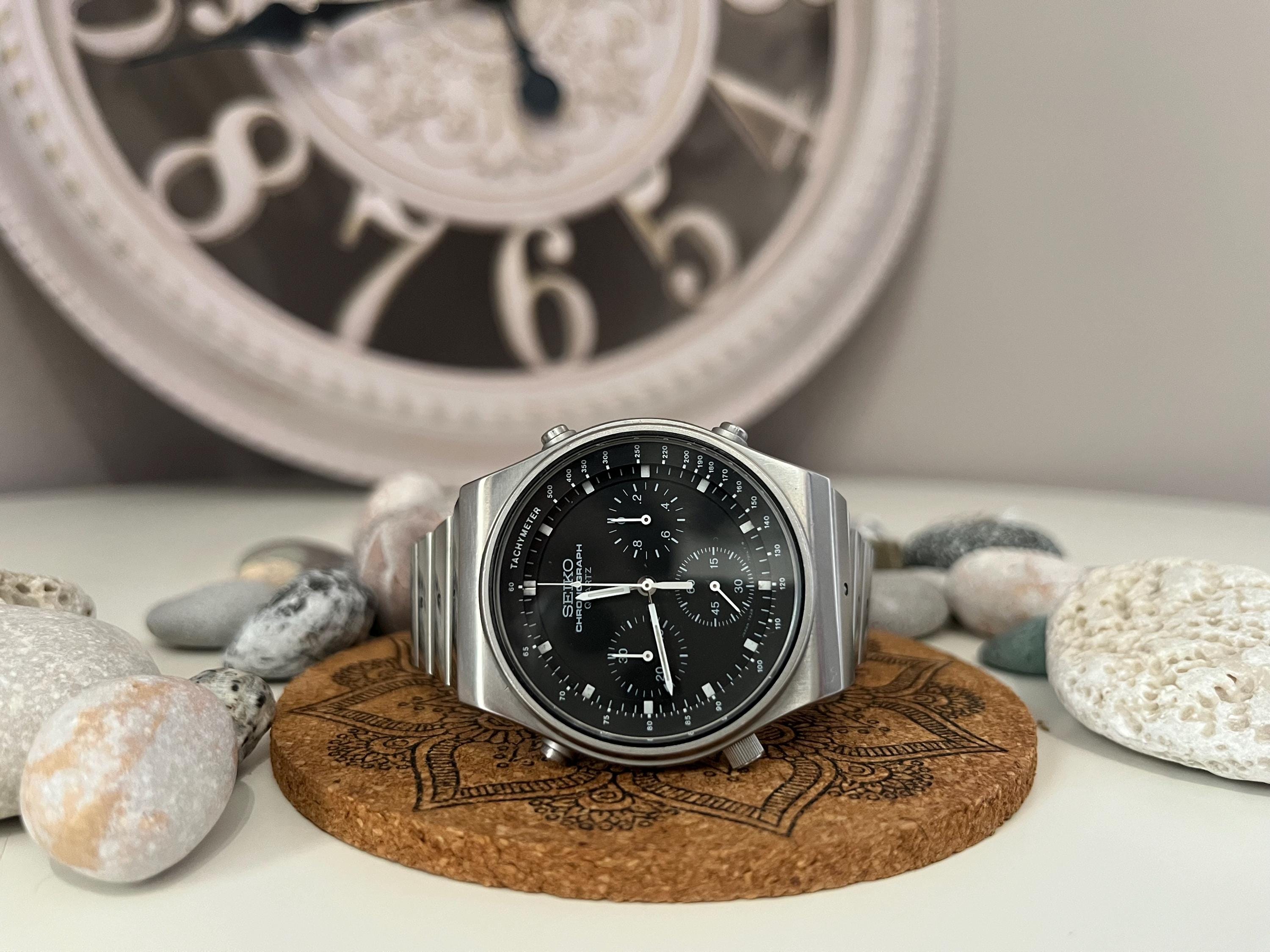 Vintage SEIKO 7A28-701A Quartz Chronograph 1980s Men's Watch in