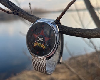 Vintage watch Luch, Belarusian wrist watch, quartz watch, gifts for men