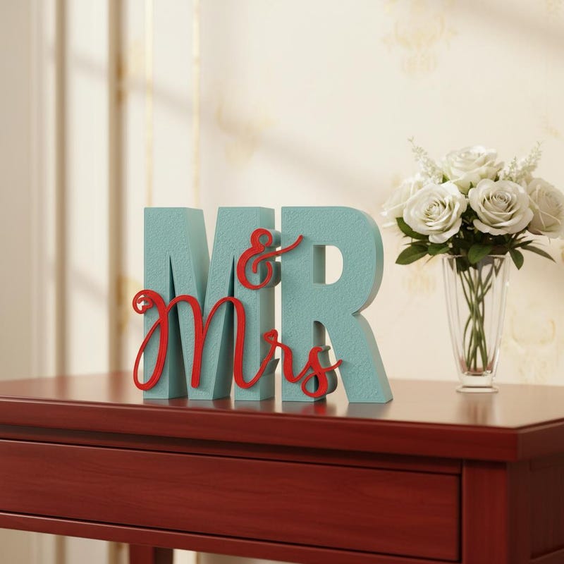 Mrs Mr Lettering - Etsy