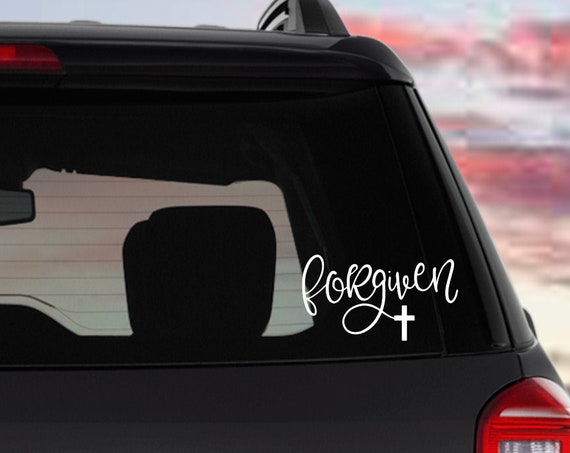 Forgiven Car Decal / Christian Car Sticker