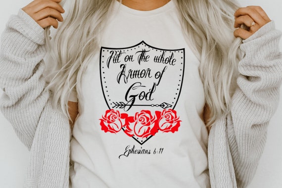 Armor of God T Shirt, Christian Wear, Bible Verse T Shirt, Scripture Tee