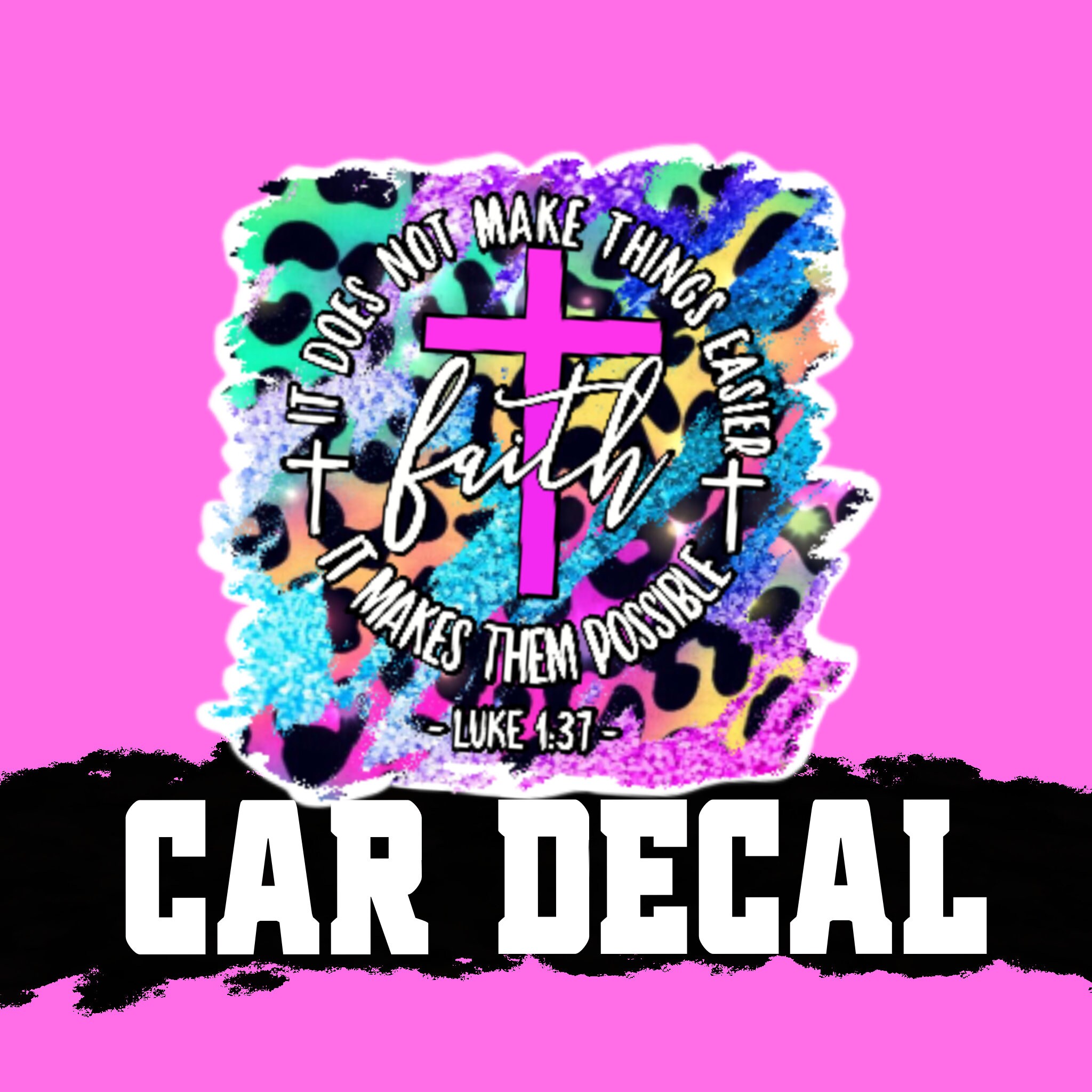 Faith Car Decal Christian Car Decal Schrift Auto Sticker Etsy