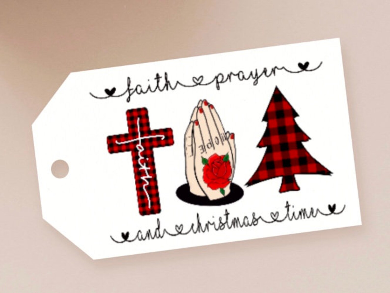 Christmas Printable Gift Tags Christian Gift Tags Faith | Etsy