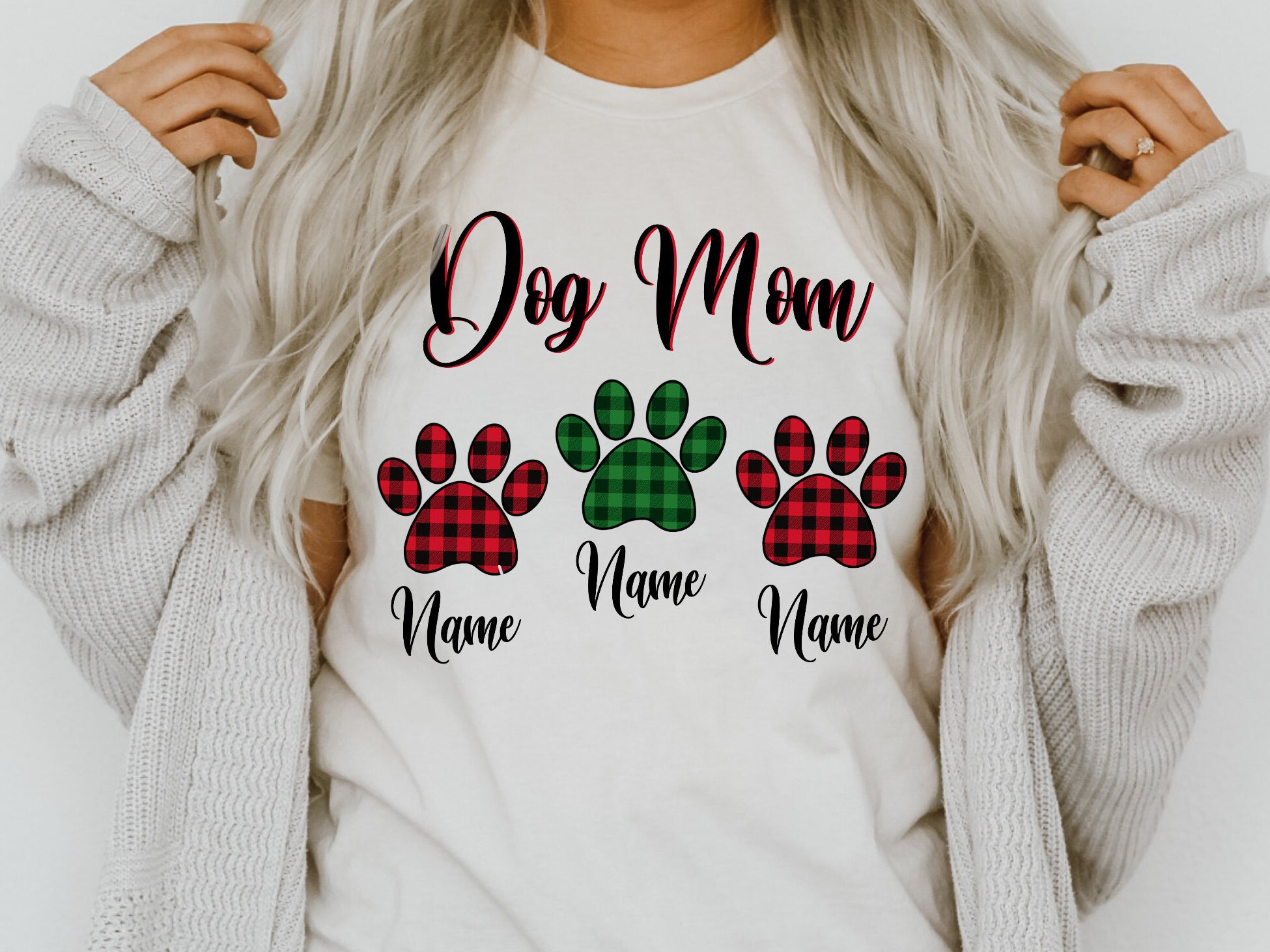Dog Mom T Shirt Dog Mom Tee Dog Mama Personalized T Shirt Etsy