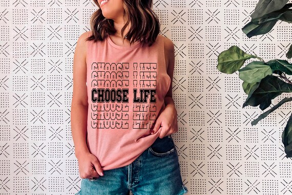 Choose Life Pro Life Womens Tank Top, Pro-Life Muscle Tank, Save the Babies, Unborn Lives Matter, Pro Life Tank