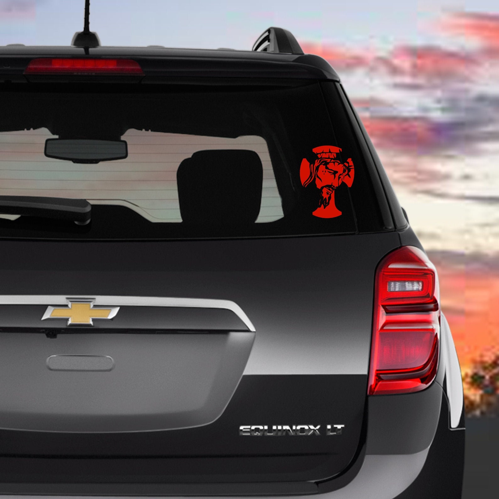 Jesus Christ Car Decal / Christian Car Decal / Faith Based Car Etsy