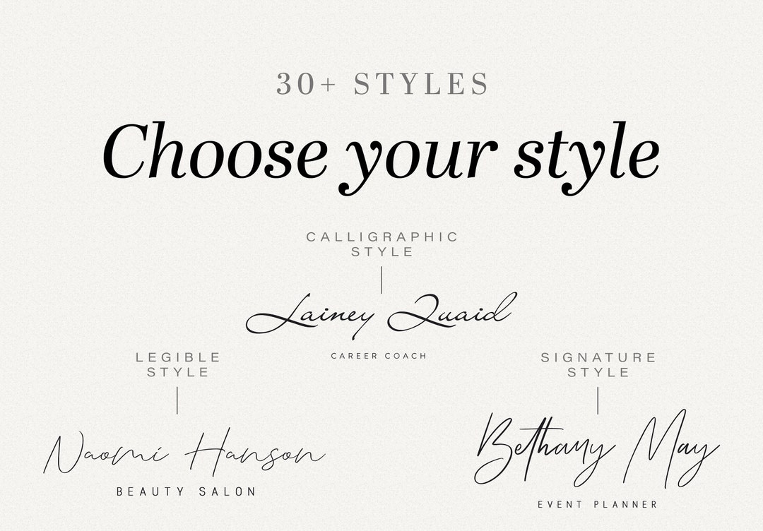 custom signature design