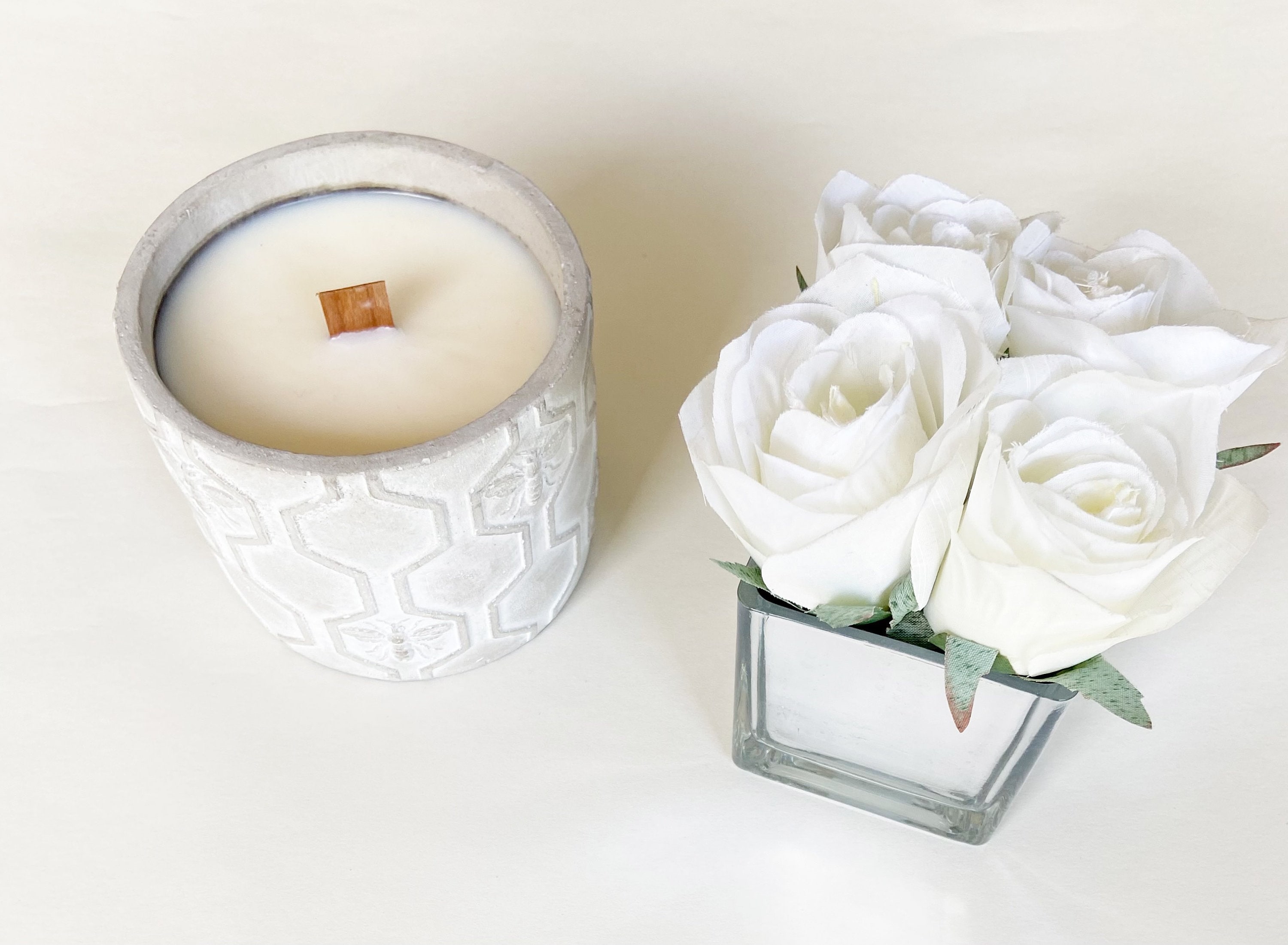 Citronella Crackle Wick Candle Etsy
