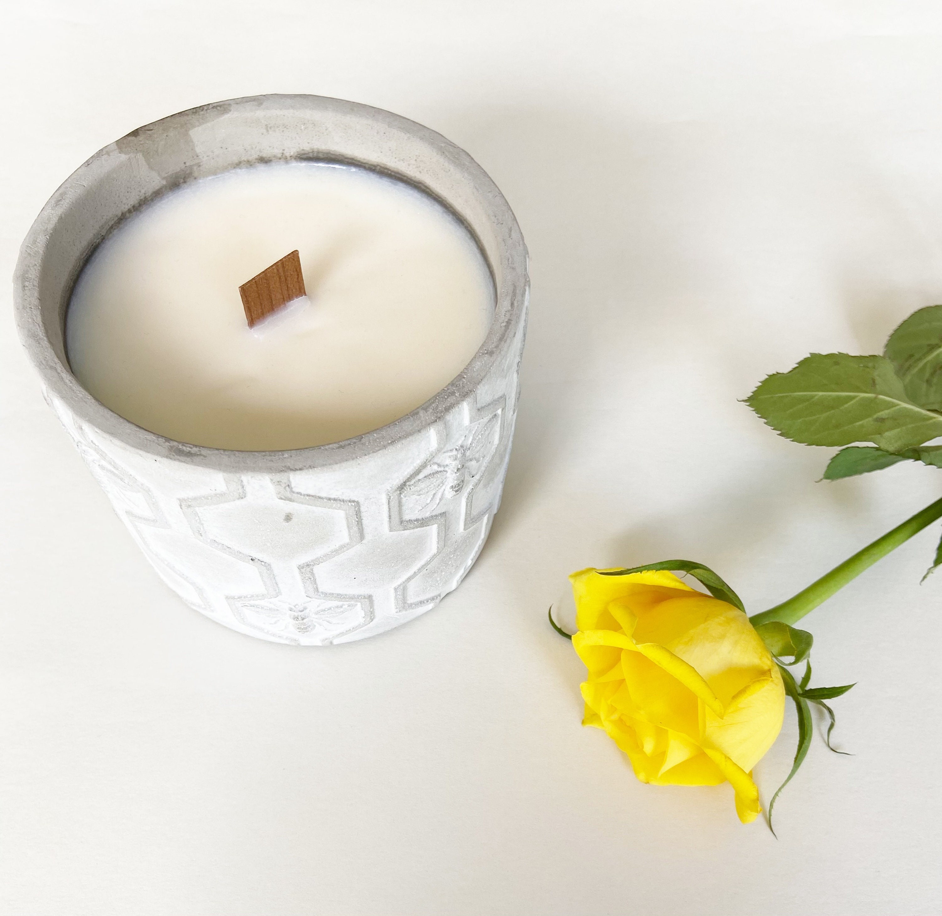Citronella Crackle Wick Candle Etsy