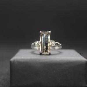 Bi Colour Quartz Sterling Silver ring Size N